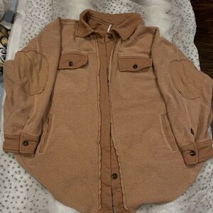 We The Free Tan shacket Free People